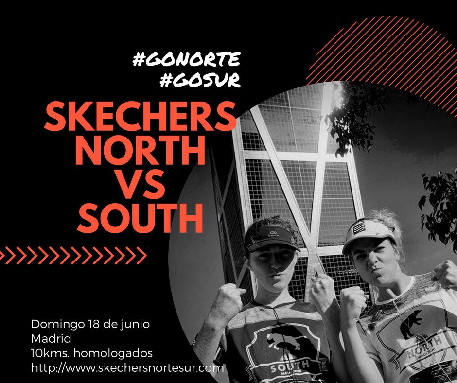 runnea_com's tweet photo. ¡Imposible faltar al reto de #LaCarreradeMadrid by @SkechersSpain https://t.co/iT3ismyOqV #MadridSePica con los bandos #GONorte vs #GOSur💪👏👏 https://t.co/gYFMykRMoN