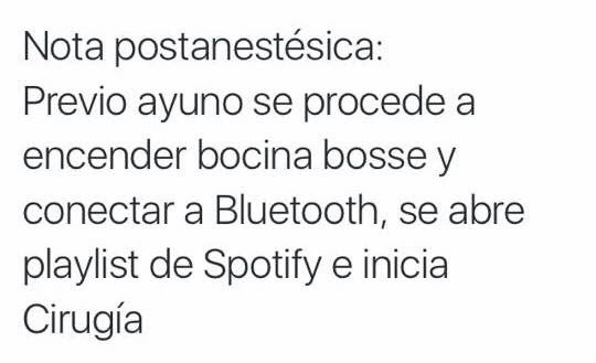 MarcoGomezMD's tweet photo. Esto. En los quirófanos. Siempre. Nunca falla. 👇🏼#Medicina #TuitMédico #ChisteMédico https://t.co/hvUHDHeAzs