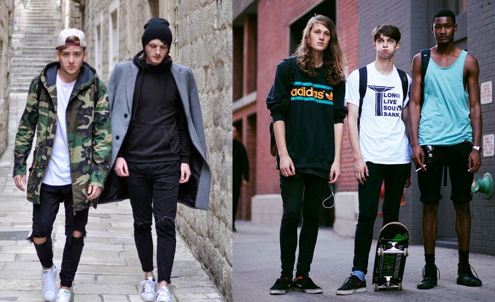 moda de adolescência masculina