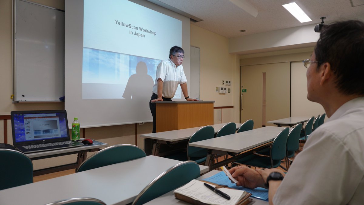 YellowScan's tweet photo. Great first day @YellowScan  workshop in Japan with Mirukuru and @ace1sd  showcasing  #LiveStation and Pr. Katoh research #ShinshuUniversity https://t.co/MznXMttp9v