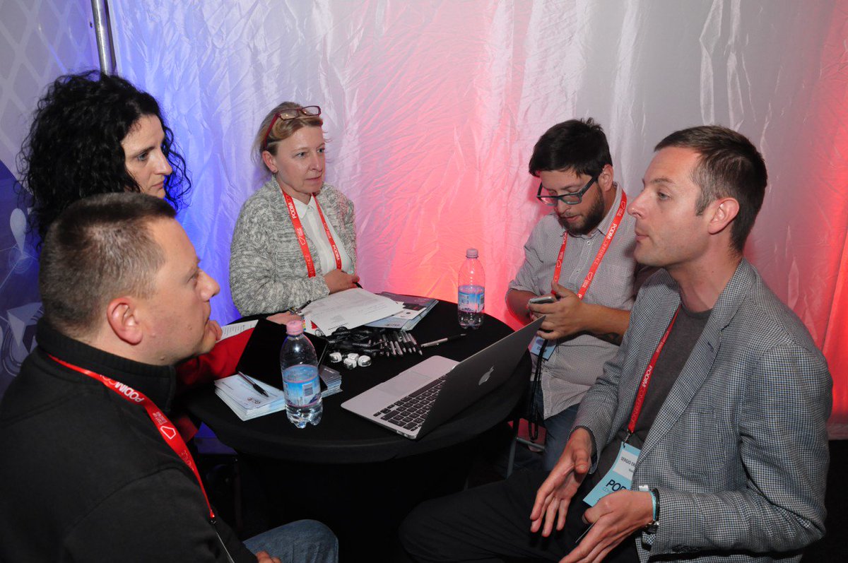 getkoola's tweet photo. CTO Bruno @pawnda and CEO @ErmacoraSergio  meeting with @Posta_Slovenije at Podim Conference. See you in Maribor soon! https://t.co/2E0DewBkQS