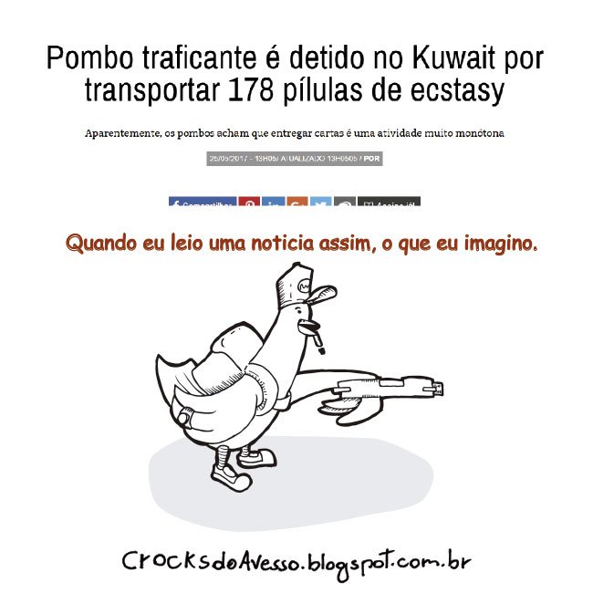 crocksdoavesso's tweet photo. #NoticiasBizarras - Traficante de Asas https://t.co/XDYtXmXF0o
#comics #tirinhas #quadrinhos #webcomis #charge #traficante https://t.co/xZvg7m1tP8