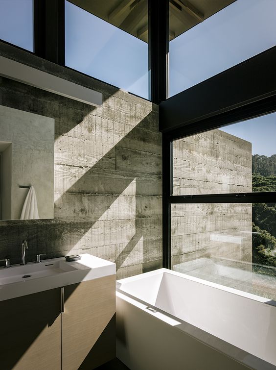 Follow us on <a href="/Pinterest/">Pinterest</a> for more master #bathroom ideas - like this guest pavilion in sunny #california: pinterest.com/aquaticausa/