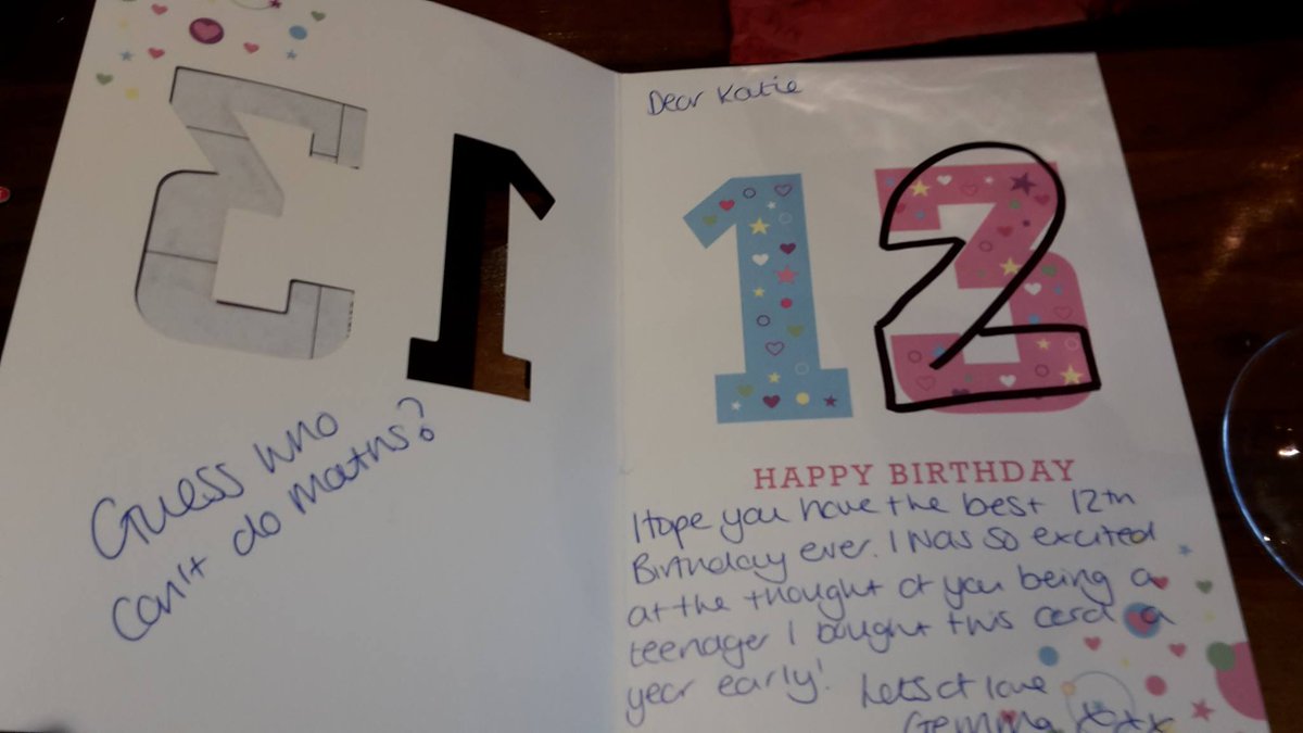 arobertsauthor's tweet photo. @MarianKeyes 12ish...love it! You're in good company Auntie Marian...see this card to my daughter from my sister last year! https://t.co/4MSwIDv7xc
