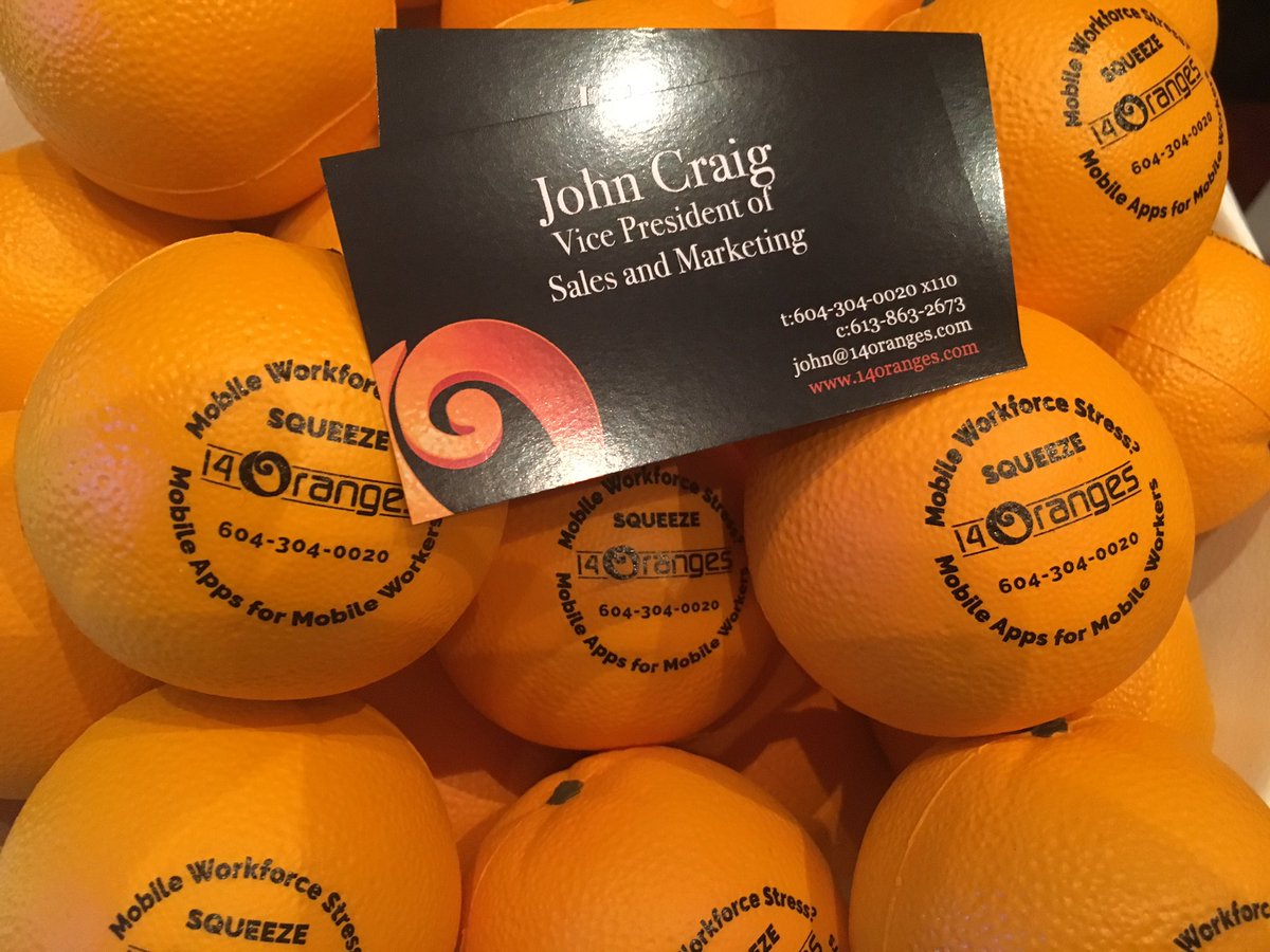johncolincraig's tweet photo. Looking to Enhance Your Mobile Workforce Efficiency? Come visit @14Oranges #cama2017 #Gatineau https://t.co/TmGtJIqoPC https://t.co/fOby7ANjQk