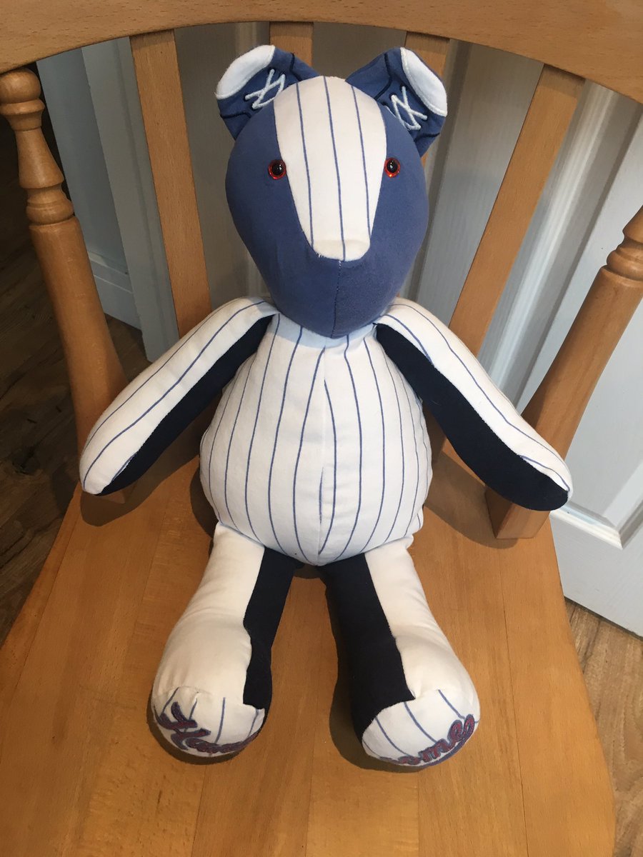 MarrinerJane's tweet photo. #wip #memorybear #keepsake #memory #bear 💙 https://t.co/xy4jomCiP3