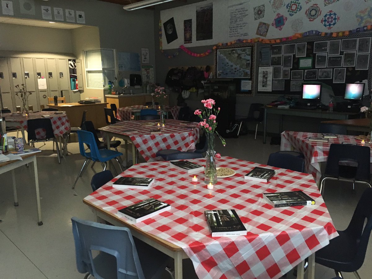 KimZumach's tweet photo. Setting up to 'speed date' our literature circle books. Which one do you want to get to know a little better? #sd61learn @ColquitzScene https://t.co/G1xjSOO1tJ