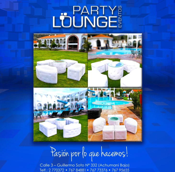 PartyLoungeBo's tweet photo. Haz que tu evento sea único! 
Te ofrecemos Mobiliario Lounge y ambientaciones fuera de serie!  #PartyLoungeEventos Telf.:2770372 - 76784881 https://t.co/dVrAOIUKvb