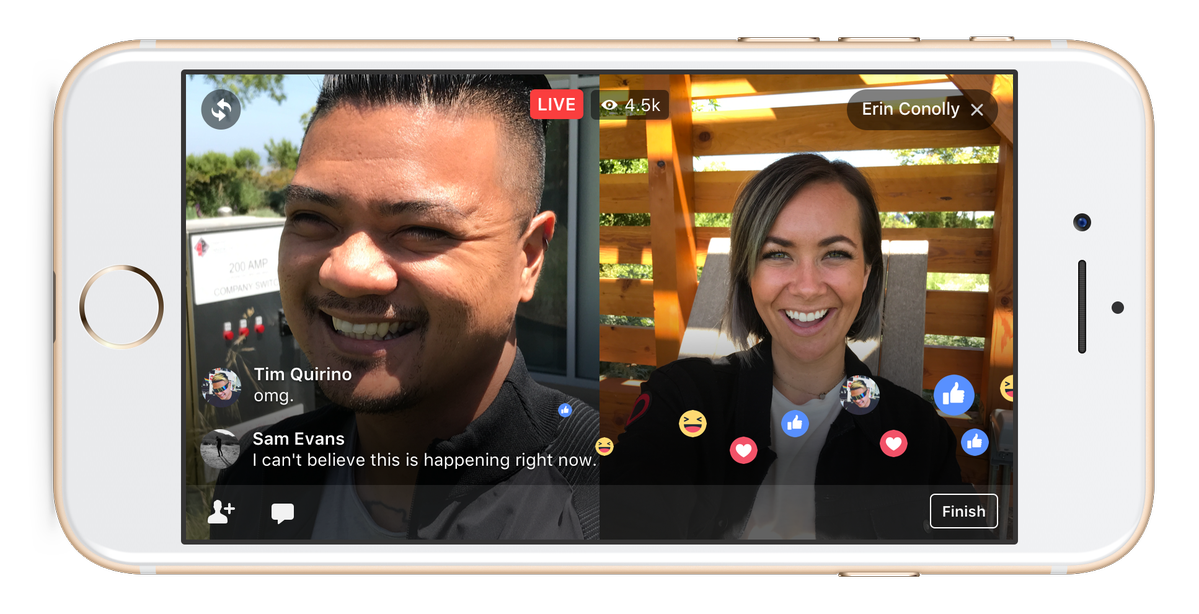 proactivevee's tweet photo. Facebook Live now lets you add a friend to live stream together https://t.co/CjLSvshkXX https://t.co/o8gyZTWcO2