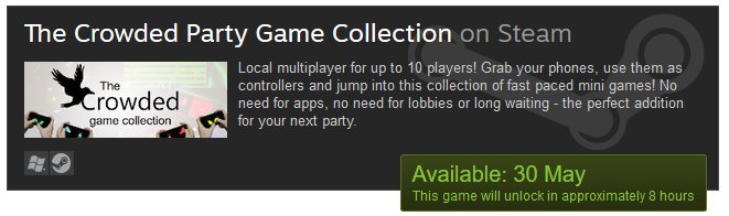 crowgames_de's tweet photo. 8 hours to go! #localmultiplayer #EarlyAccess on #steam!
#gamedev #indiegame #indie #CrowdedParty https://t.co/HzOmxK8oxR