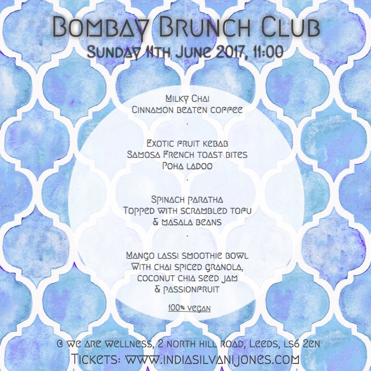 mandy_panesar's tweet photo. Brunching Bombay Style! @indiasj are back at @wellnessweare to spice up your Sunday morning at our Bombay Brunch Club ☕️💥 https://t.co/b0jGUfIoUH