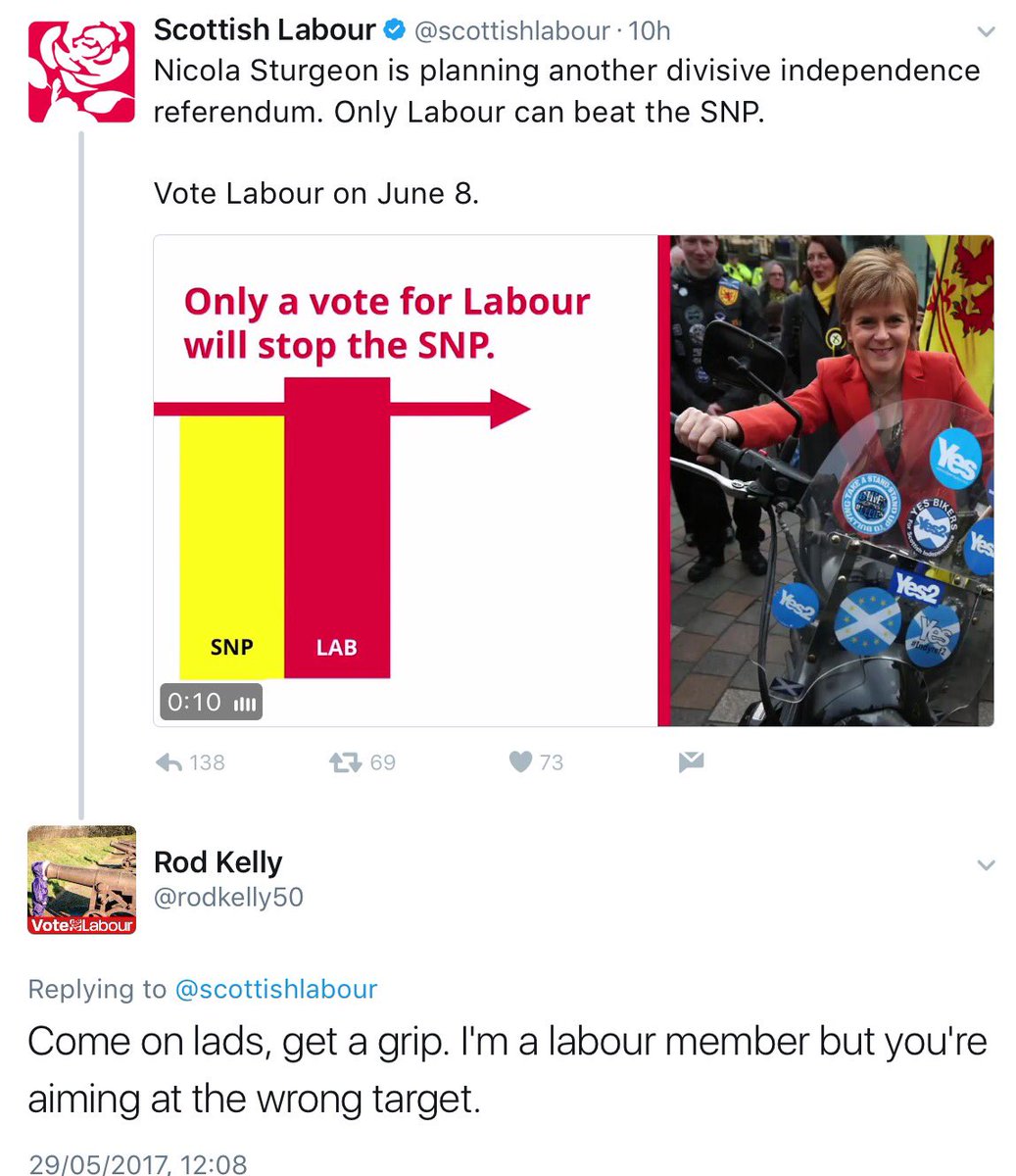 Angry_Thompson's tweet photo. Hey @scottishlabour,
Yer patter's so shite that even yer own supporters are fed up wae it!
#GingerSocialism #GE17 https://t.co/QLT4KLcX5P