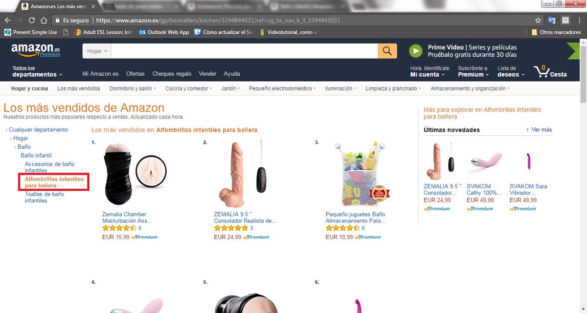 GebarTheOne's tweet photo. Creo que alguien de @amazon se le ha ido la catalogación de los productos. ¿Dónde están están los productos de Baño infantil? https://t.co/hFvKaE7Xmt