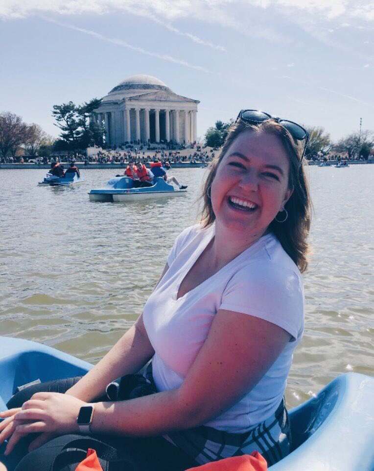 Nothing but smiles in DC! Happy Memorial Day from our sister, Allie, who just finished a semester at the Capitol. ❤️🇺🇸"