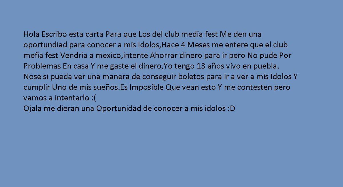 Roge_jsjsj's tweet photo. #CMFMexico @ClubMediaFest Ojala Vean esto :c https://t.co/iFpztcaKxx