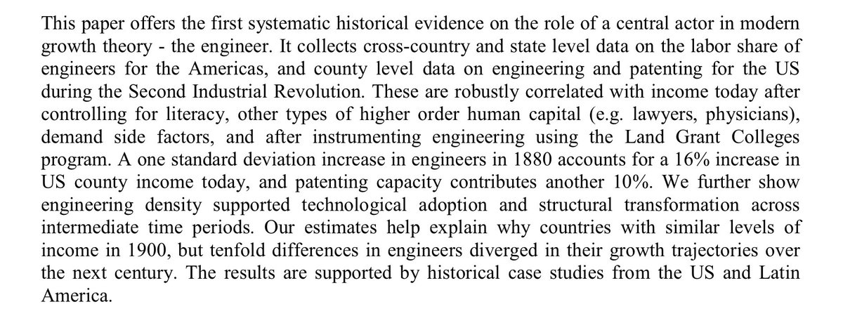 The economic importance of the engineer.