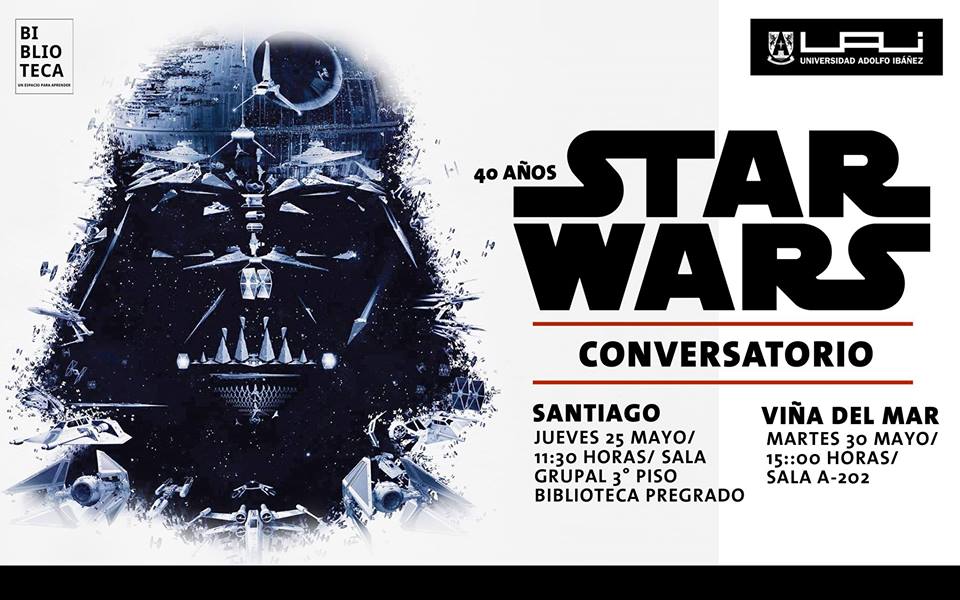 UAI_Bibliotecas's tweet photo. 📌MAÑANA | SI estás en @UAI_VINA, eres fanático de #StarWars y te interesa su historia, música, efectos especiales y legado. Esto es para ti! https://t.co/JRb9zs30T2