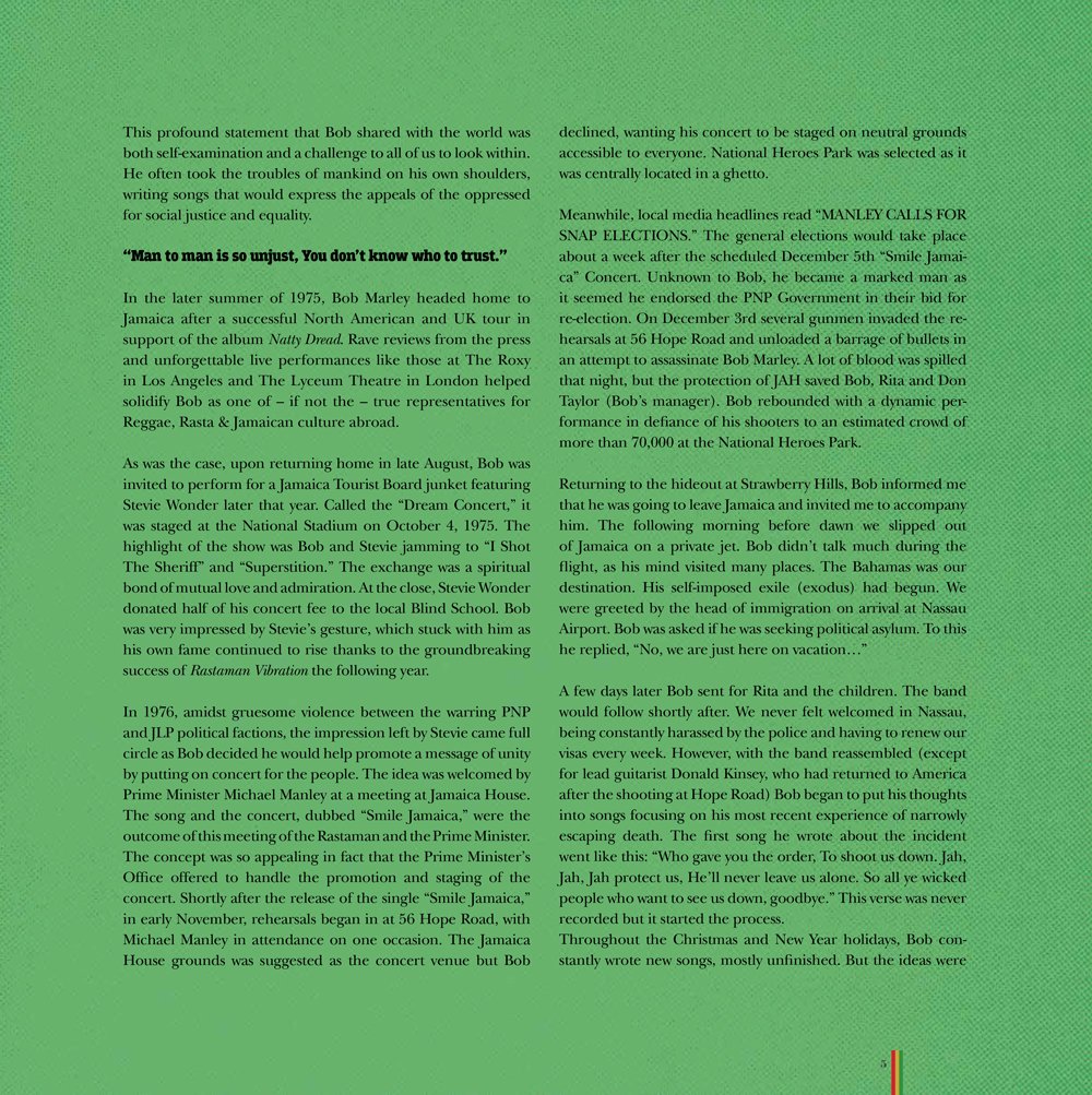 bobmarley's tweet image. 📖👀 #Exodus40 sneak peek w/forward by @NevilleGarrick on his time w/Bob recording the album! Full story in booklet: smarturl.it/exodus40