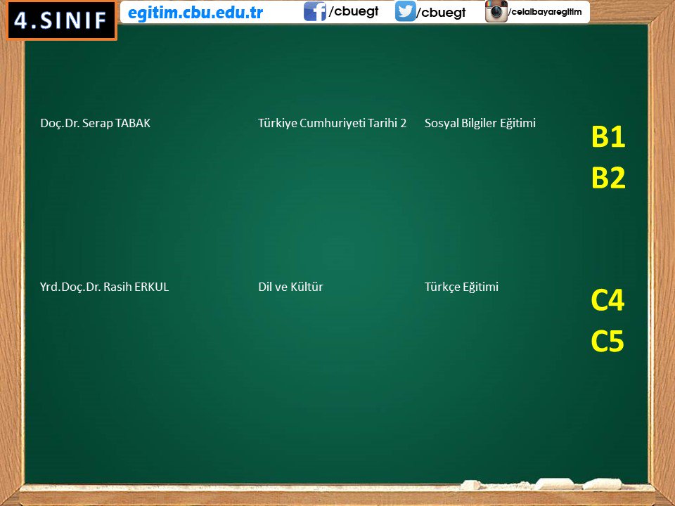 30.05.2017 Salı Sınav Salonları