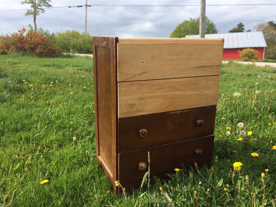 sindionart's tweet photo. Our latest project. Picked up an old real wood dresser. Refinishing it to show off the birds eye maple used in construction. We refinish! https://t.co/6OBUxBTizN
