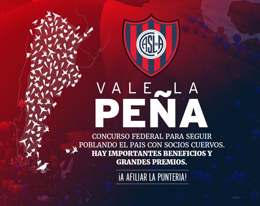 Cuervos_GLH's tweet photo. #SoyCuervoSoySocio.
#ValeLaPeña.

Contactate con nosotros y formá parte de la historia de #SanLorenzo ❤💙 https://t.co/Gmw7c6rKXX