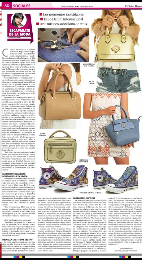 CLAUDIAAZCONA's tweet photo. Hoy #EscaparateDelaModa @elsolde_mexico
@jaimeIbizaMx
#ExpoDeninInternacional
#PintandoPasos con @converse_mexico
https://t.co/kKLSpLsPvD https://t.co/trDw9UDxM4