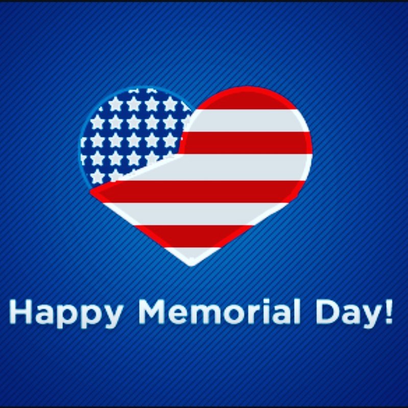 Hope everyone is having a blessed and beautiful Memorial Day!  Thank you to all of the men and women who have served our country!