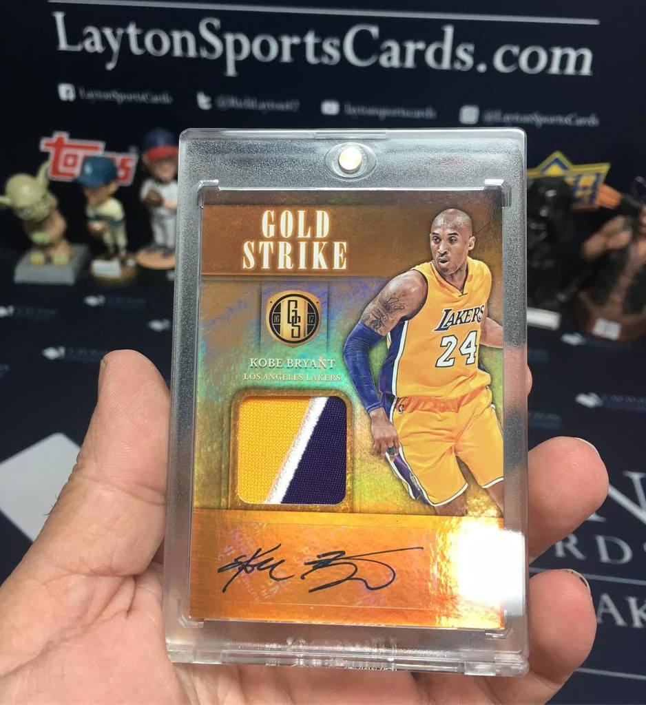 LaytonSports's tweet photo. Awesome #KobeBryant Auto Patch /10 from @paniniamerica Gold Standard! #BOOM #LSC #casebreak #sportscards #groupbre… https://t.co/2FVDcXsQKU https://t.co/KOnx7ja3Sy