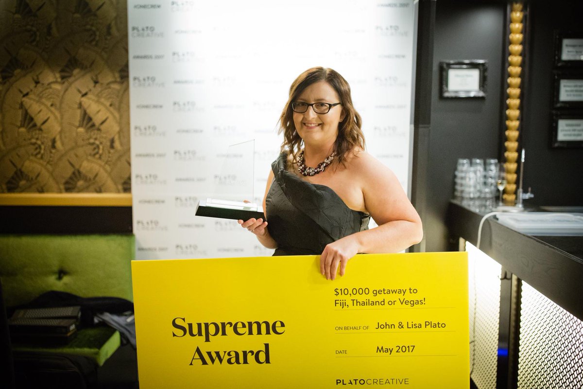 PlatoCreative's tweet image. We had a ball at our annual awards night. We love celebrating the achievements of our colleagues. Congrats to supreme winner, @CraftyLana!