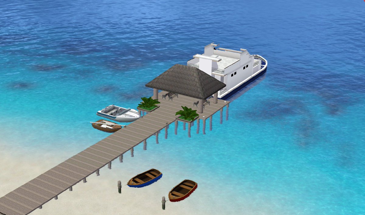 DrBox_Sims's tweet image. 겹사돈의 신혼 여행은 태평양의 조그마한 휴양지로~!