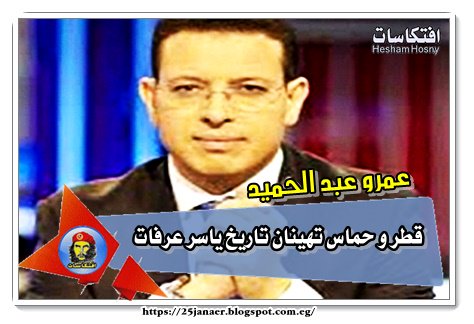 عمرو عبد الحميد: "قطر" و"حماس" تهينان تاريخ ياسر عرفات
