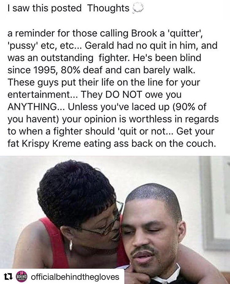 JamelHerring's tweet photo. Before you criticize @SpecialKBrook, read this and think about Gerald McClellan. https://t.co/NT6AaAGpUu