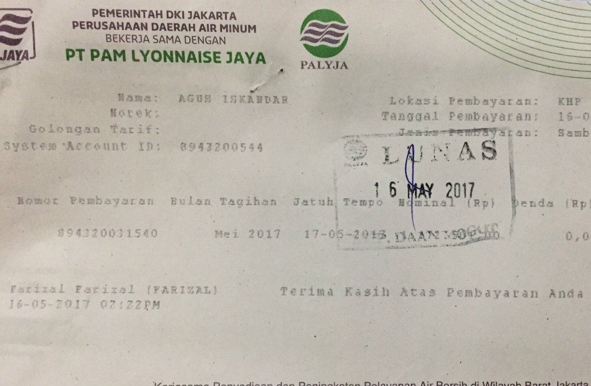 ika_ika_ok's tweet photo. @pamjaya_id jgn lupa psng air di rmh sy ya, sdh 15 hr sejak pembyran nih https://t.co/n1cwMw9Uf5