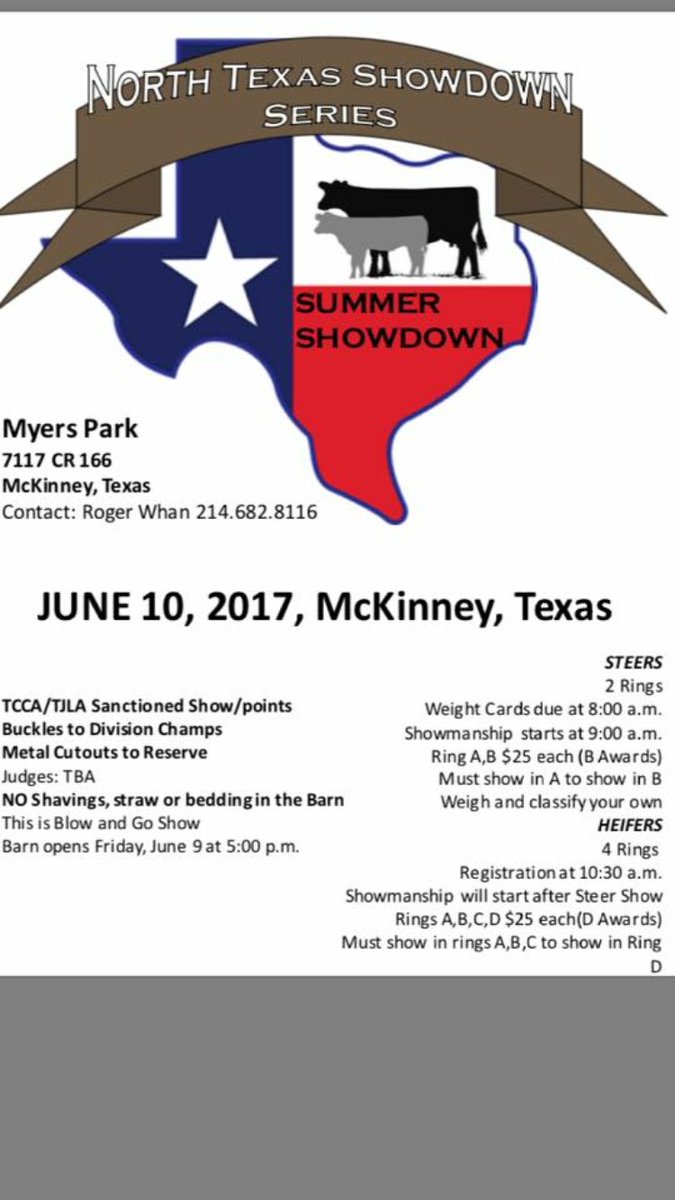 TexasToday's tweet photo. Show added: https://t.co/dv2pSbMDXe - RT @mckinney_ffa McKinney will be having a show at Myers park on June 10! https://t.co/rSpI5ezmYC