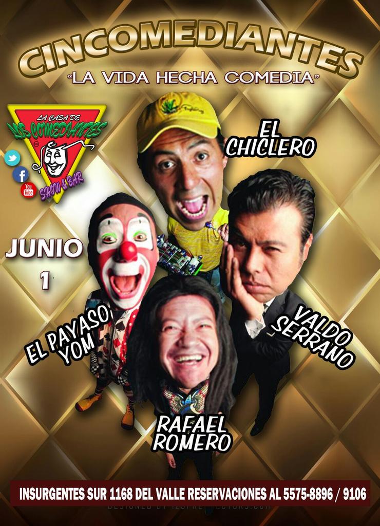coyocomedy1's tweet photo. Arrancamis junio con buen humor Cincomediantes https://t.co/o8ZqUSLI3f