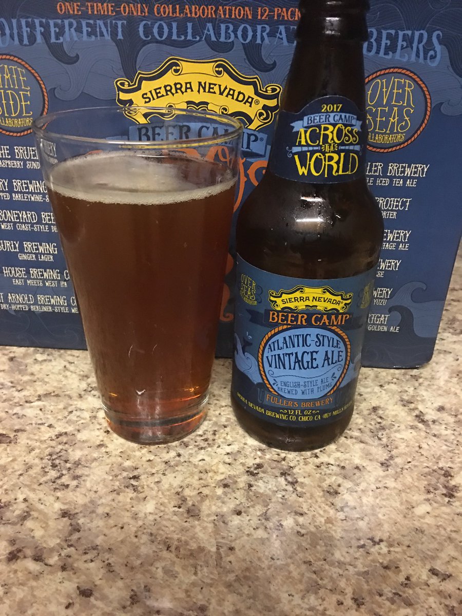 dastrongbros's tweet photo. Next up is @FullersBrewery @SierraNevada. Beer is an ESB. ABV 8.5%. #CraftBeer #MemorialDay17 #CollaborationPack https://t.co/CRBA37IcdF