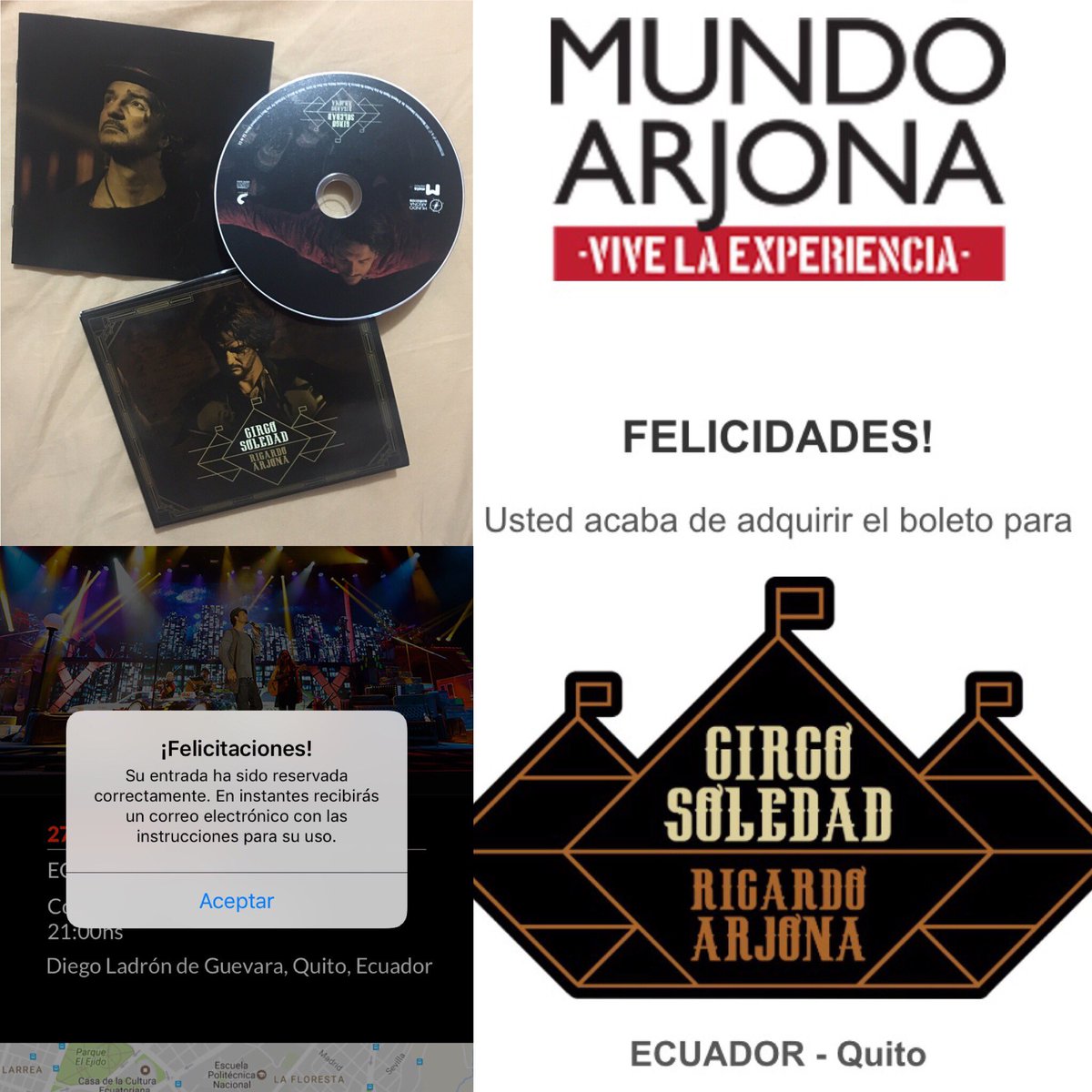 Sy_LoRe's tweet photo. Flaco de mi corazón con ansias locas esperándote 🎪🎭🤹🏽‍♀️🎟 #CircoSoledad #Quito #CaversEc @CavernicolasEC @Ricardo_Arjona @INFOMUNDOARJONA https://t.co/Q5UWmUfgG3