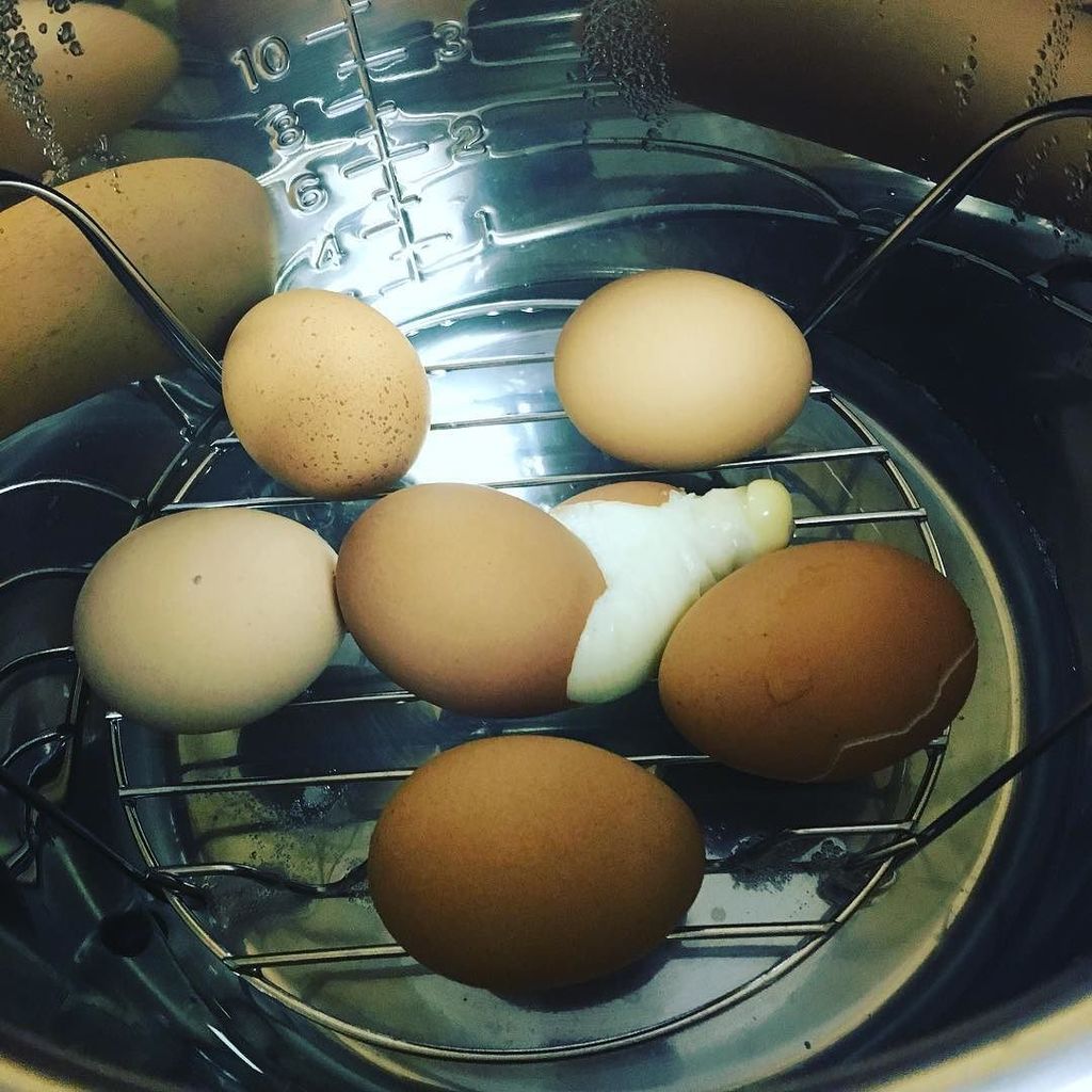 BethAnnesBest's tweet photo. My first #instantpotfail oops 🙊 the broken egg still tasted good though lol #instantpot https://t.co/pWzq9M72xJ