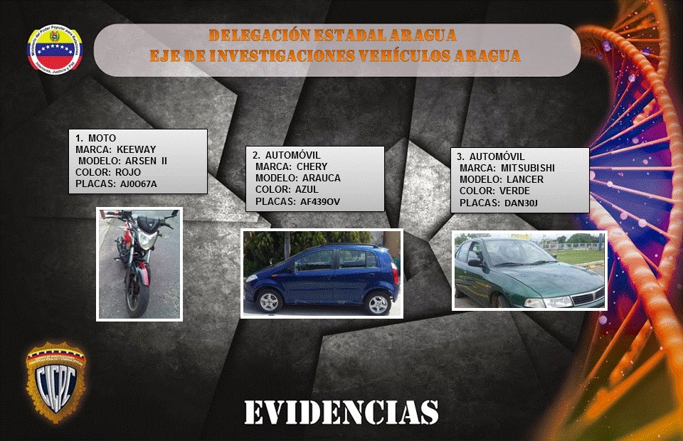 #CICPC Vehículos recuperados durante varios procedimientos  en diferentes zonas de la jurisdicción