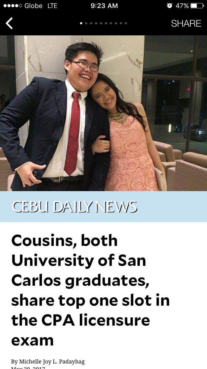 SHARLYNpoako's tweet photo. congrats USC! congrats new CPAs! unta dili mo ma-scam sa inyong chosen workplace! 🤣🤣🤣🎉🎉🎉#CPAMAY2017 #USCTopsAgain # https://t.co/J2tZwlud3u