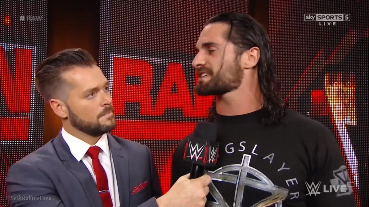 SethRollinsFans's tweet image. and as we all know Seth 'Freakin' Rollins owns Roman Reigns! #YesHeDoes #SethFreakinRollins #Raw