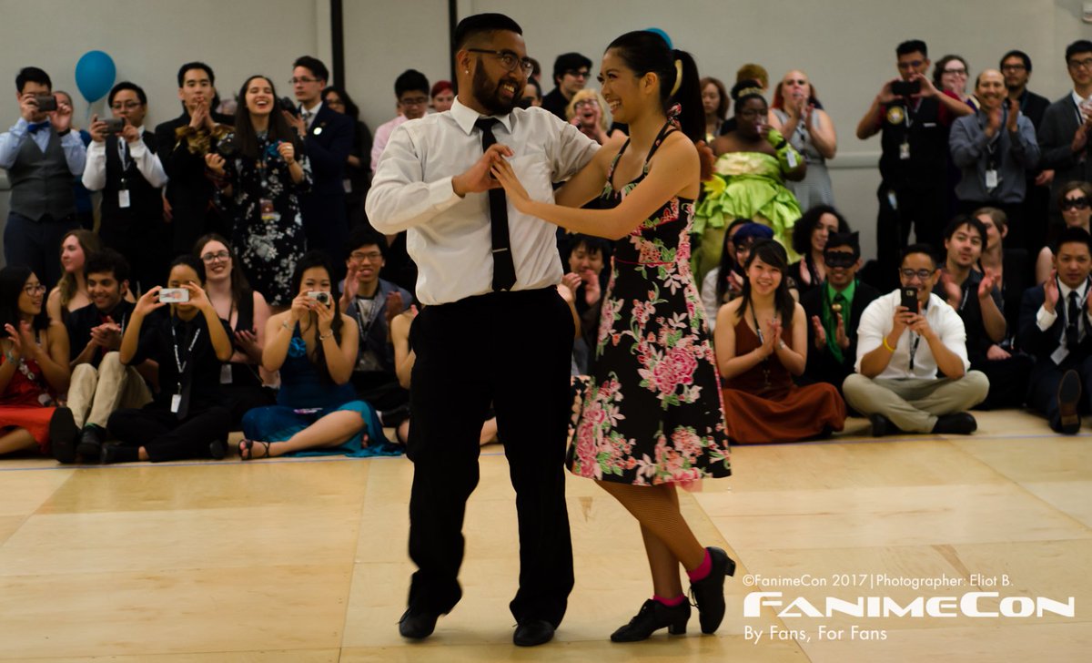 FanimeCon's tweet photo. The 10th anniversary of the Black &amp; White Ball was a wonderful evening of elegance, fun, and ballroom dancing! @FanimeConBWBall #bwball10 https://t.co/UZvpM28Acj