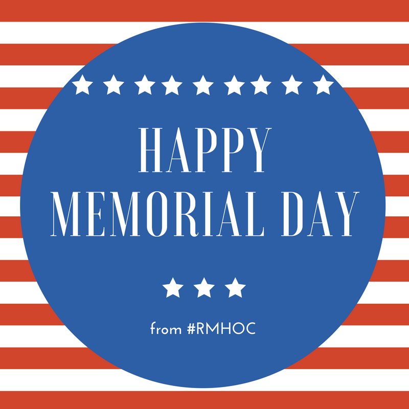 RonaldHouseOC's tweet photo. Wishing you and your family a happy #MemorialDay! #RMHOC https://t.co/HLGClakqjZ