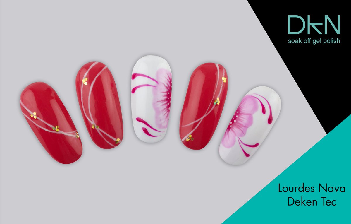 Dekenails's tweet photo. Diseño de Lourdes Nava con DKN rojo 126 
#Eligecolor #Yosoydeken #DKNGEL https://t.co/KEiHISBYYa