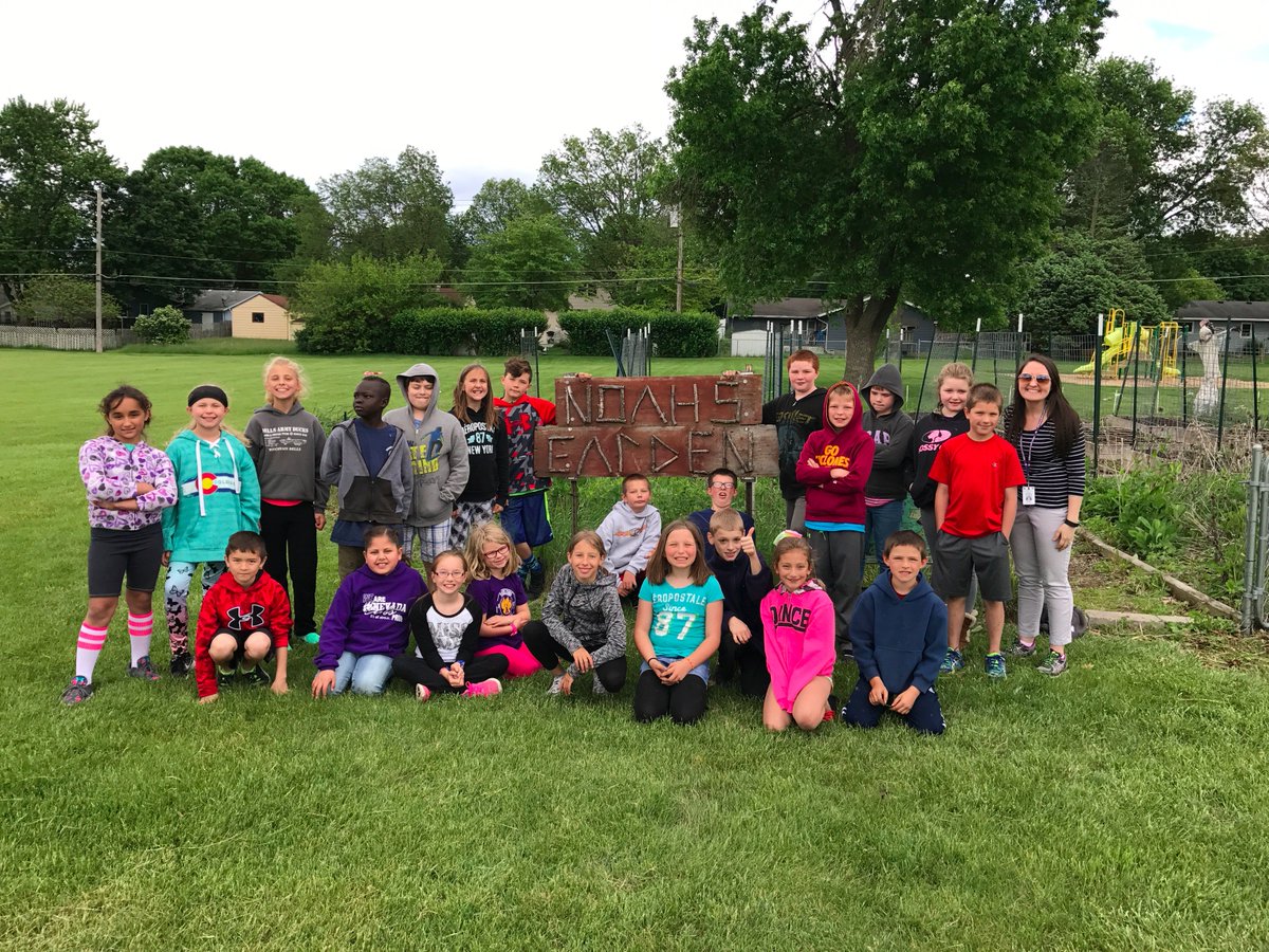 Mrs_McCormick34's tweet photo. We planted our vegetables in Noah's Garden! We can't wait to come back in the summer to see how they've grown! https://t.co/gcDbgKs5it