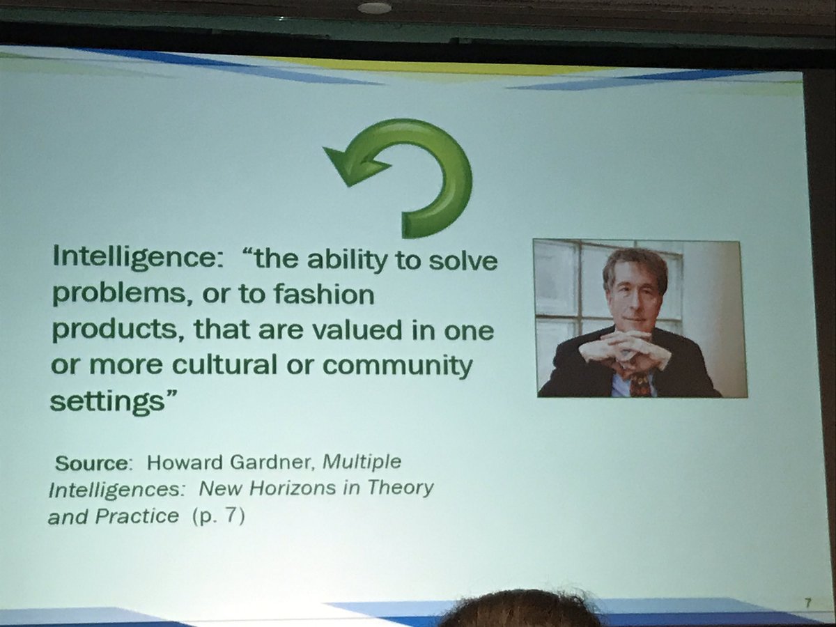 specs_hook's tweet photo. Multiple intelligences - there isn't just one way to be "smart". It's not just IQ. #lsacmtl2017 https://t.co/9ugJef1XXp