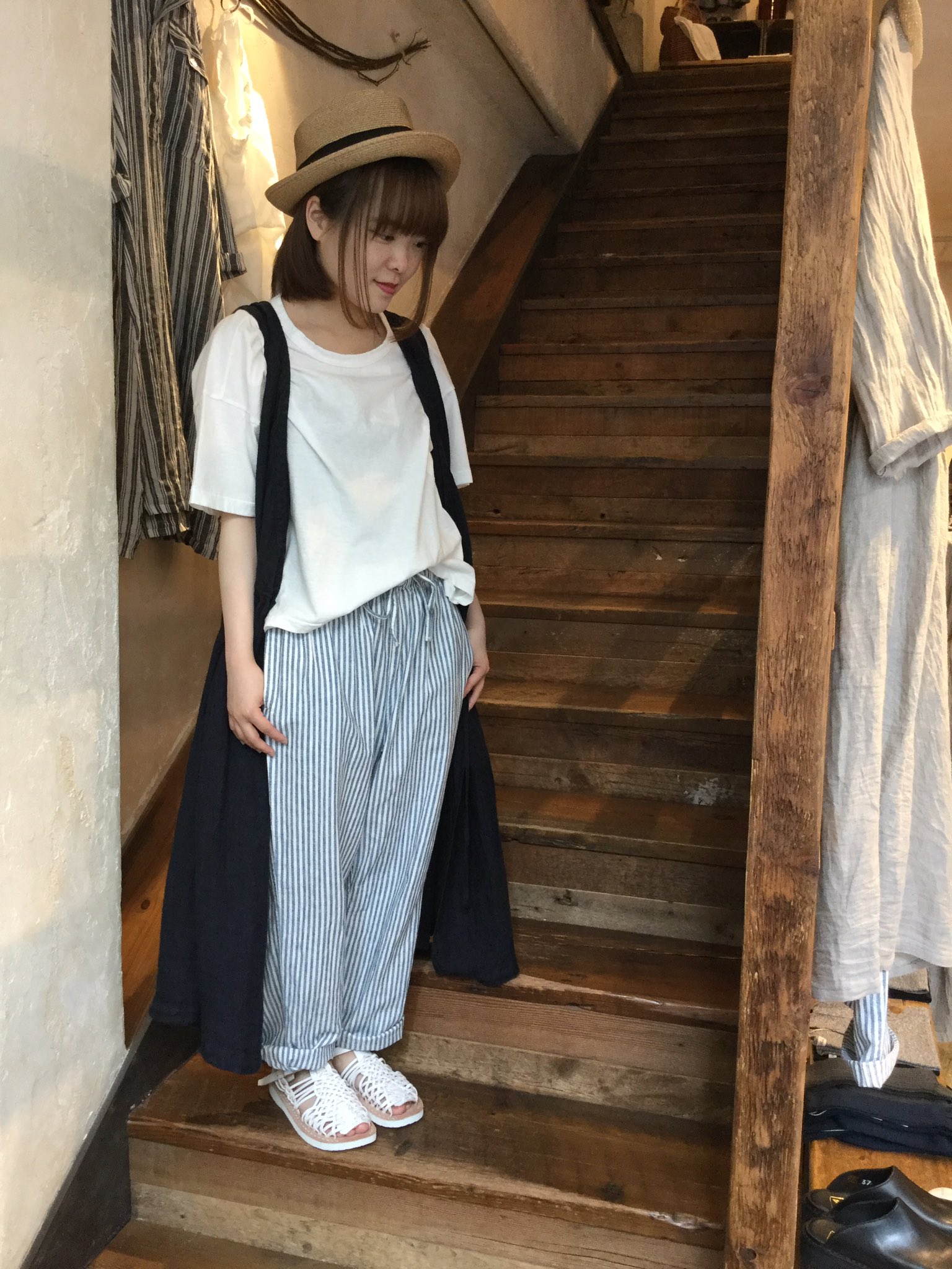 nest Robe / ネストローブ　リネンカシュクールワンピース nest Robe 新宿店 on X: 