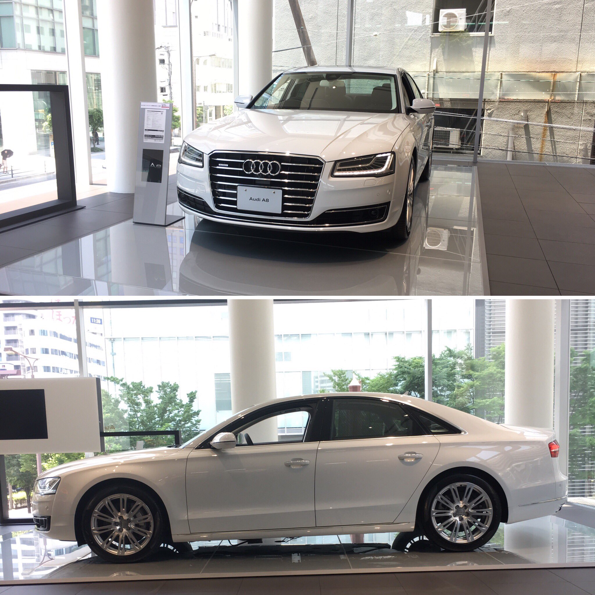 Audi 梅田 Na Tviteru こんにちは Audi梅田です Audiのフラッグシップ A8が展示されております 映画トランスポーターでご覧になられた方も多いのではないでしょうか 見た事がない人は是非とも実物をご覧ください Ajs アウディ Audi梅田 A8 梅田 トランス