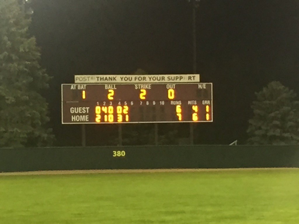Jrs squeak by South Sioux to win the last game of the Chuck Ellis tournament. Won 2, Lost 1. #Post81 #baseball