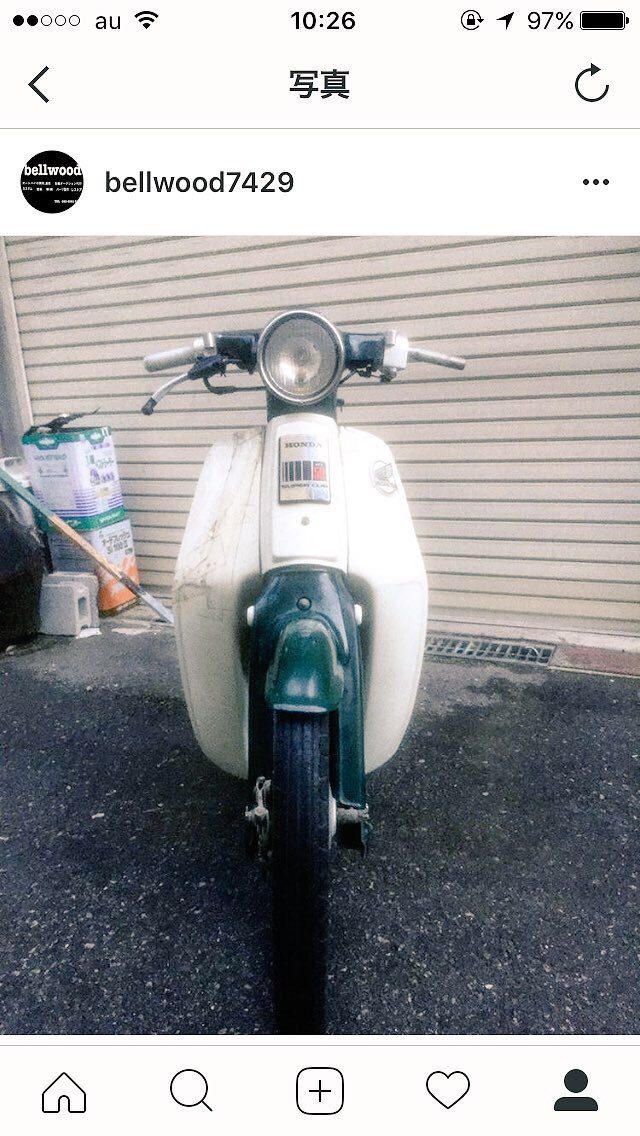 Bellwood ノーマルに見えてノーマルじゃない ハンドルチョップ 角度も少し付けてます 加工済み ハンドルカバー1個余ってるので売ります 5500 Supercub スーパーカブ ノーマルルック ハンドルチョップ 加工済み品在庫有り 欲しい方はdm